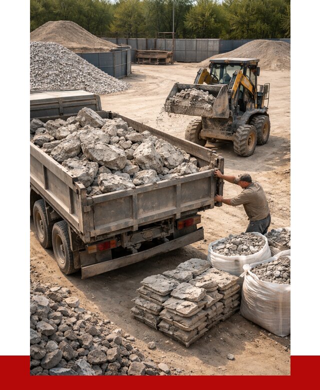 Купить бой бетона с доставкой в Устях-Лабинске от 4904 р. | ПРОНЕРУДУлб