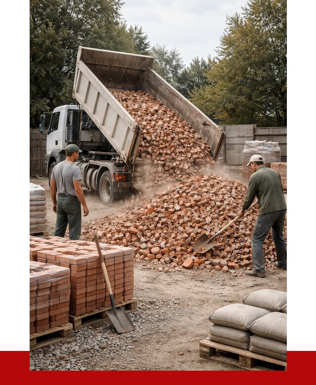 Бой кирпича в Устях-Лабинске с доставкой от 4291 руб/куб | ПРОНЕРУДУлб