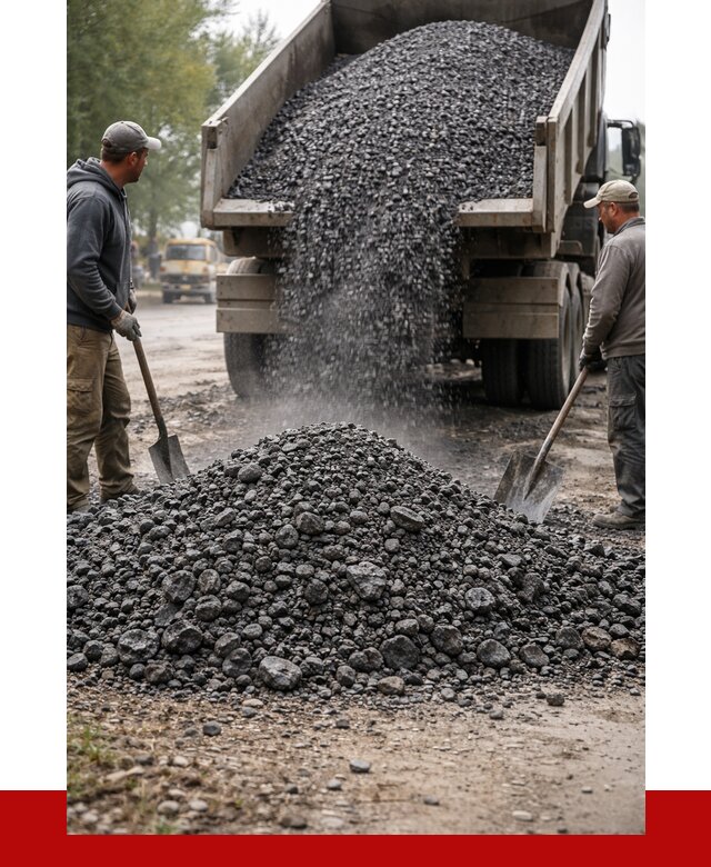 Дробленый асфальт в Устях-Лабинске от 2860 р. с доставкой | ПРОНЕРУДУлб