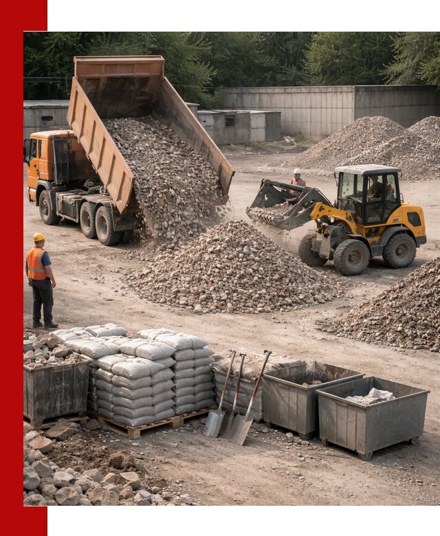 Вторичные материалы для отсыпки в Устях-Лабинске — поставка и доставка