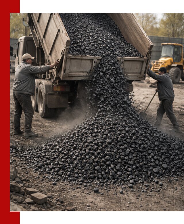 Доставка угля семечка самосвалами в Устях-Лабинске