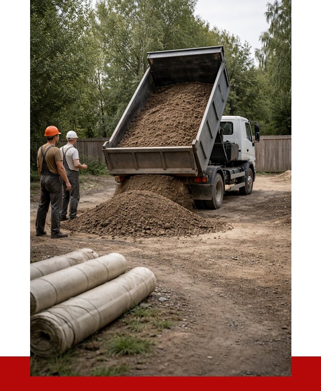 Доставка сыпучих материалов самосвалом в Усть-Лабинск от 4291 р. | ПРОНЕРУДУлб