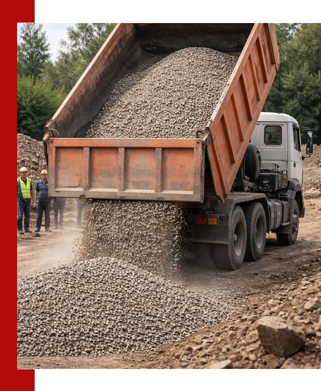 Доставка сыпучих материалов самосвалом в Устях-Лабинске быстро и надежно