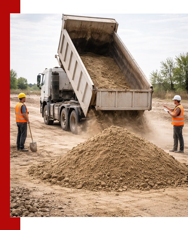 Доставка самосвалом 15 кубов в Устях-Лабинске за город и по городу