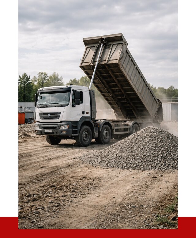 Доставка самосвалом 40 кубов в Устях-Лабинске от 9194 р. | ПРОНЕРУДУлб