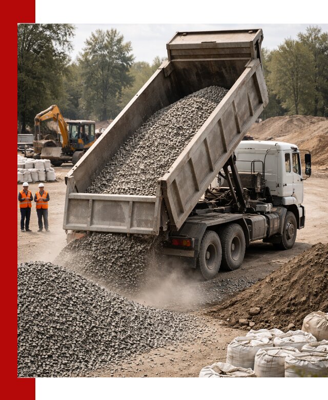 Аренда самосвала в Устях-Лабинске для доставки сыпучих и нерудных материалов