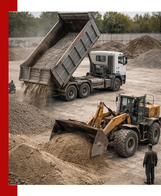 Перевозка сыпучих грузов самосвалами и бортовыми в Устях-Лабинске