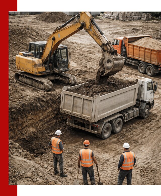 Разработка грунта для строительства и благоустройства в Устях-Лабинске