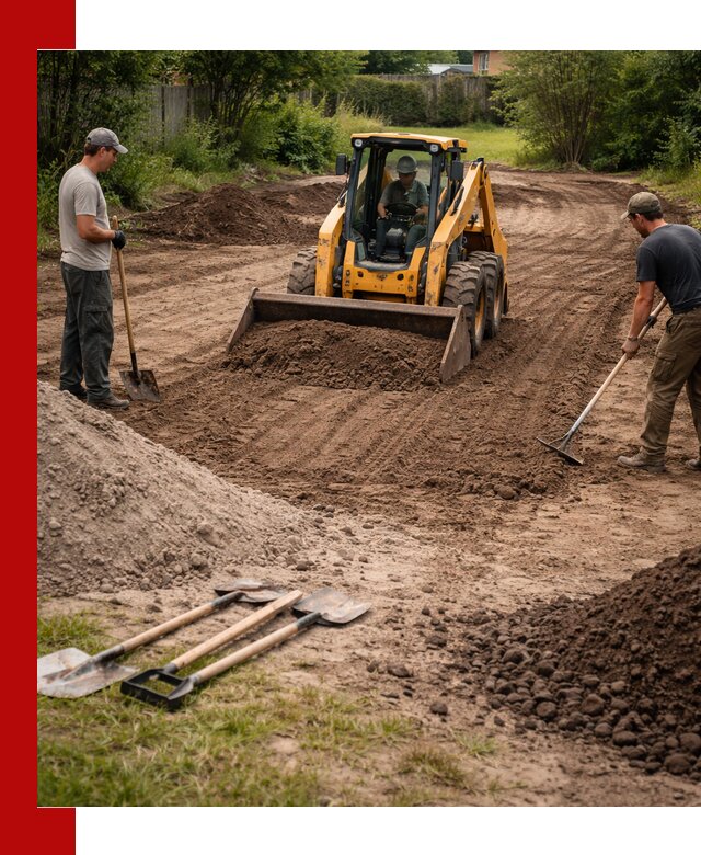 Планировка участка грунтом с вывозом и доставкой в Устях-Лабинске