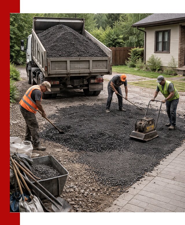 Асфальтовая крошка для двора с доставкой в Устях-Лабинске